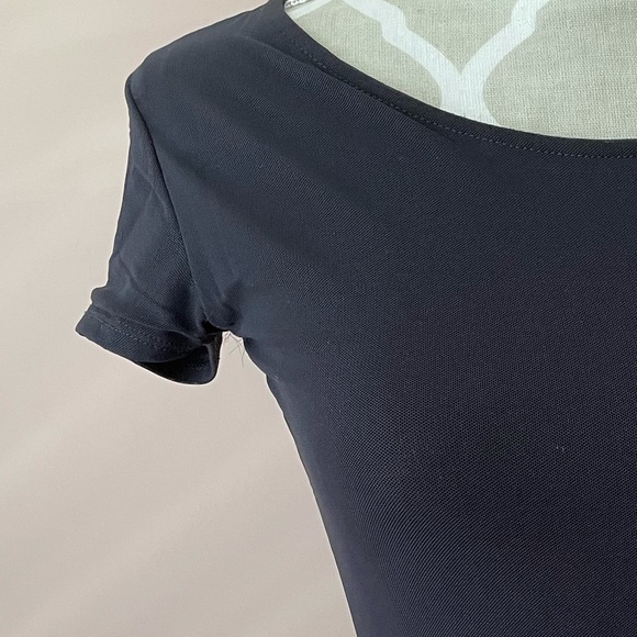 Brand new mesh overlay midi t shirt dress - Picture 3 of 4